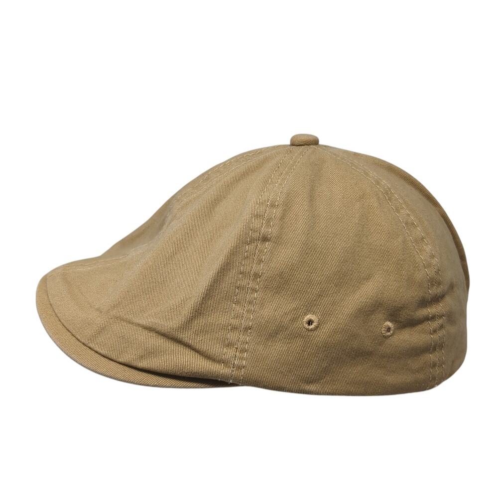 Voboom Newsboy Cap Brown One Size Stretch Lightweight Vented Holes Blank